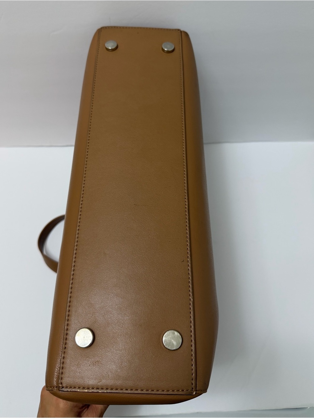 Calpak Haven 16” Laptop Tote Travel Bag Detachable Strap in Toffee - Picture 11 of 16